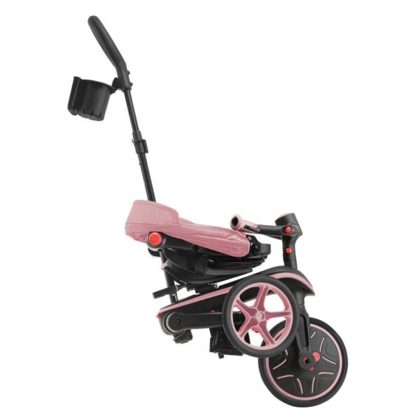 Детска триколка 4 в 1 GLOBBER EXPLORER TRIKE FOLDABLE, сгъваема, розов цвят - Image 7