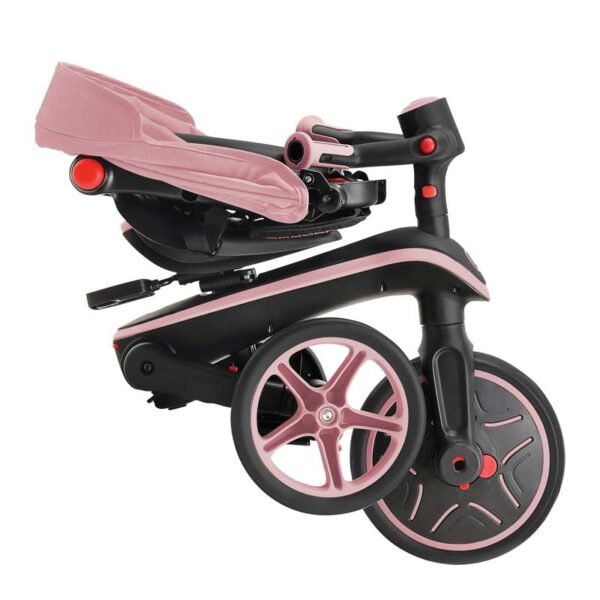 Детска триколка 4 в 1 GLOBBER EXPLORER TRIKE FOLDABLE, сгъваема, розов цвят - Image 8