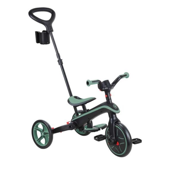 Детска триколка 4 в 1 GLOBBER EXPLORER TRIKE FOLDABLE, сгъваема, цвят маслина - Image 4