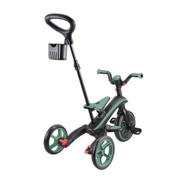 Детска триколка 4 в 1 GLOBBER EXPLORER TRIKE FOLDABLE, сгъваема, цвят маслина - Image 9