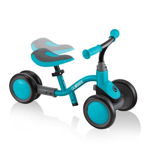 Колело за баланс Globber Learning bike 3 в 1 Deluxe – синьо-зелено - Image 4