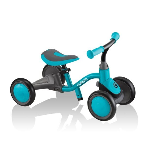 Колело за баланс Globber Learning bike 3 в 1 Deluxe – синьо-зелено - Image 3